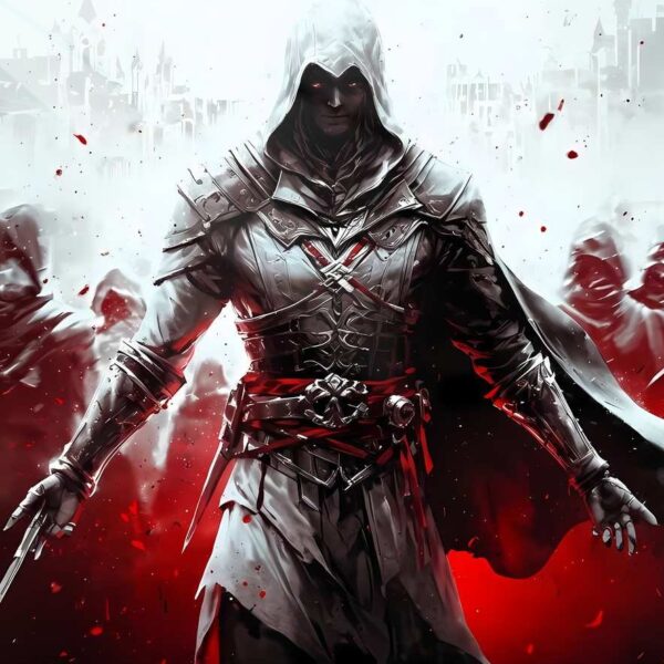 Assassin In Bloodstorm Dramatic Red & White