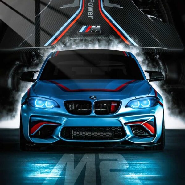 Bmw M2 Engine Bay Blue