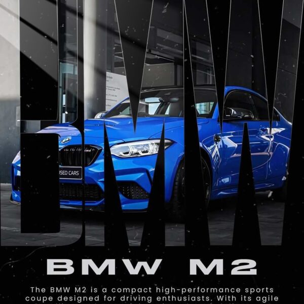 Bmw M2 Front View Blue