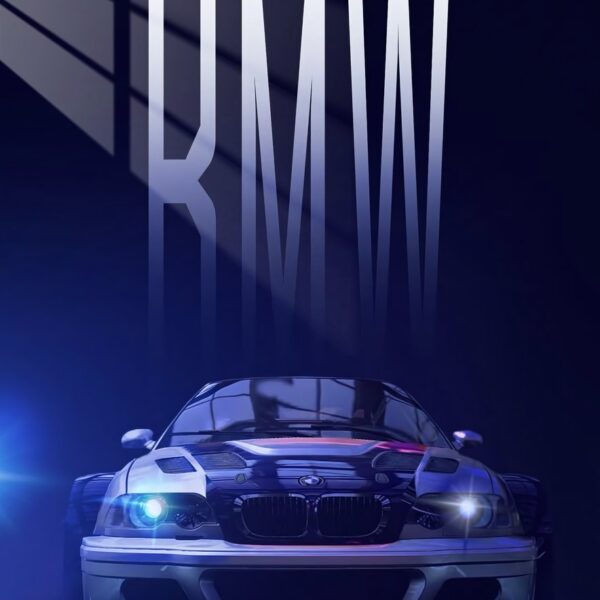 Bmw M3 Gtr Night Front Blue