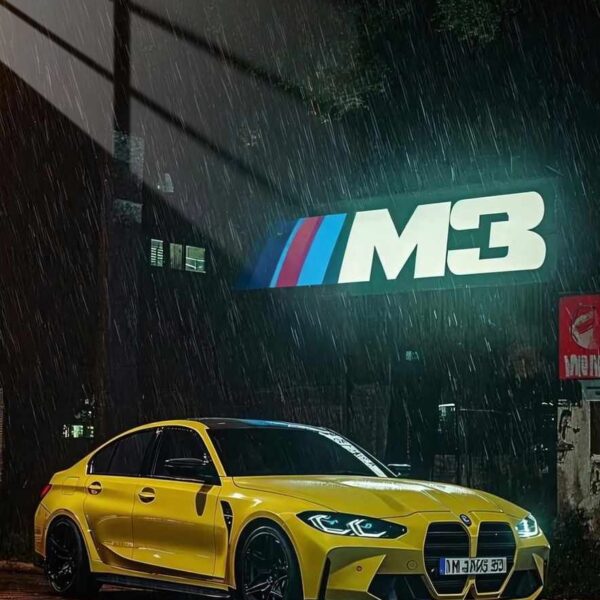 Bmw M3 Rain Night Yellow