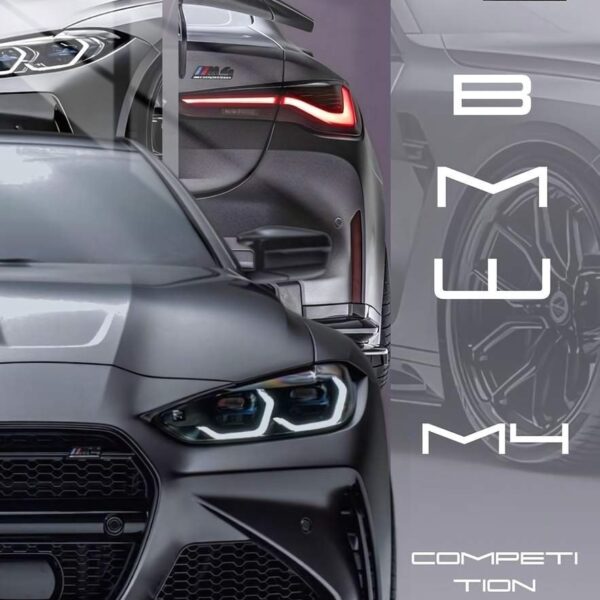 Bmw M4 Competition Front & Rear Dark Grey