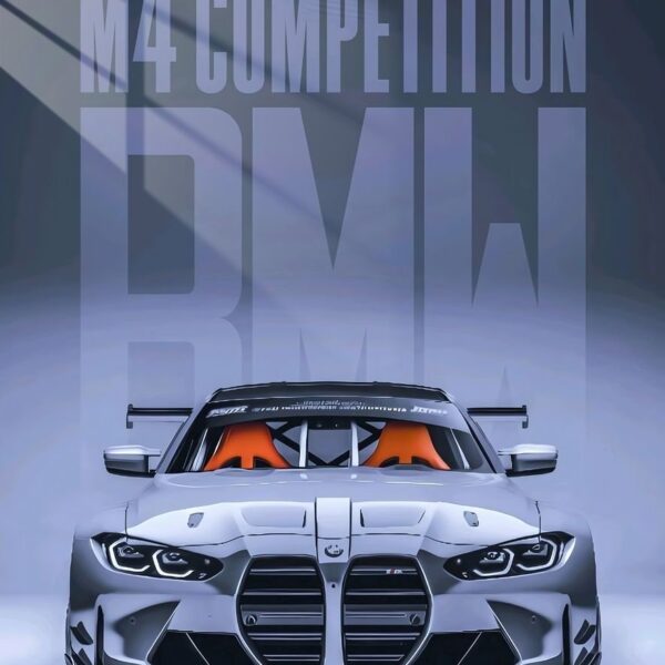 Bmw M4 Competition Front View Silver