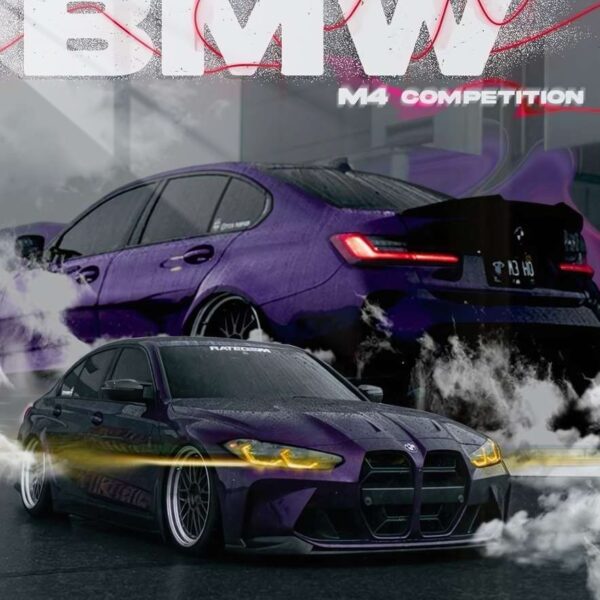 Bmw M4 Competition Twin Smoke Purple