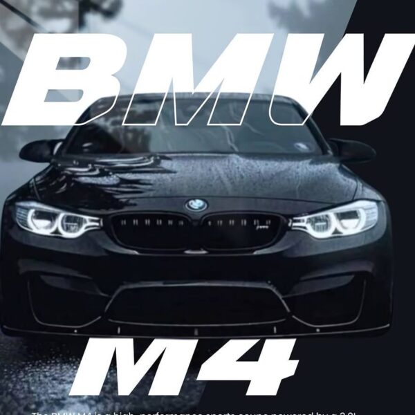Bmw M4 Front View Black