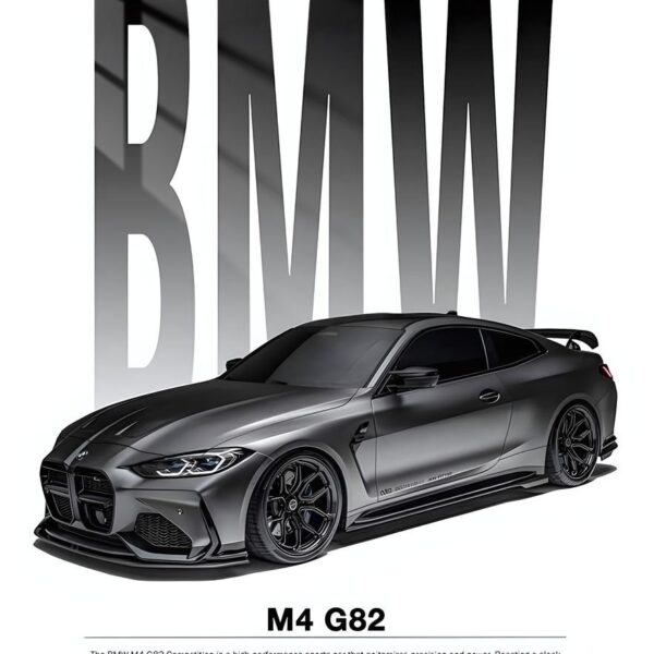 Bmw M4 G82 Side Profile Dark Grey