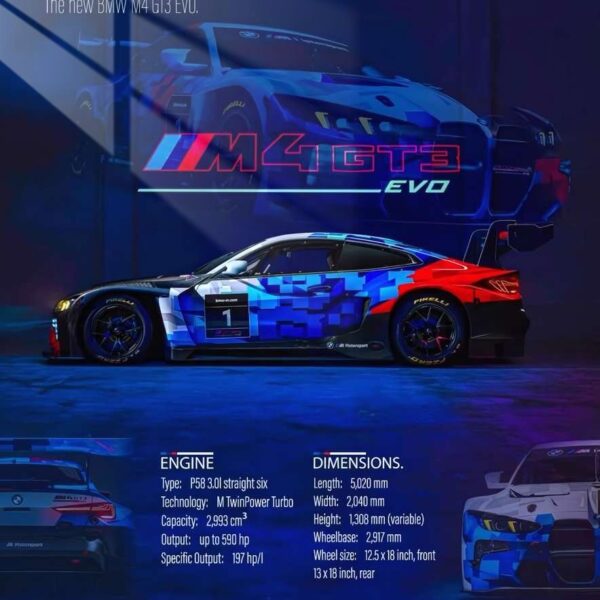 Bmw M4 Gt3 Evo Dynamic Angles Blue