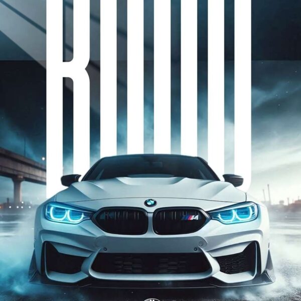 Bmw M4 Low Angle White
