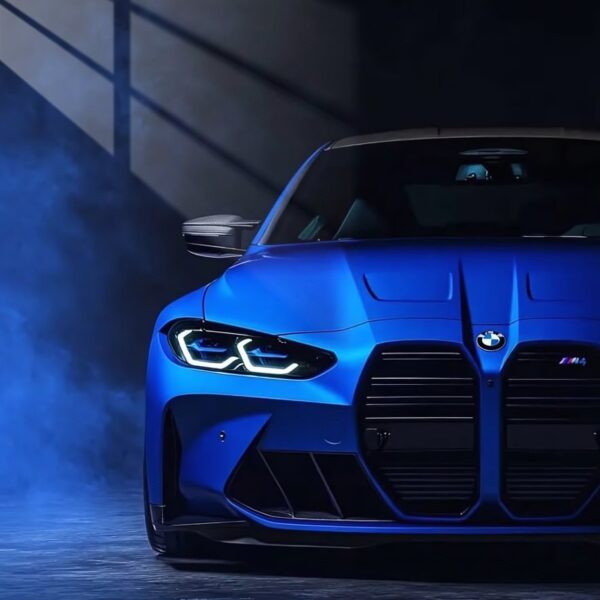 Bmw M4 Night Front Blue