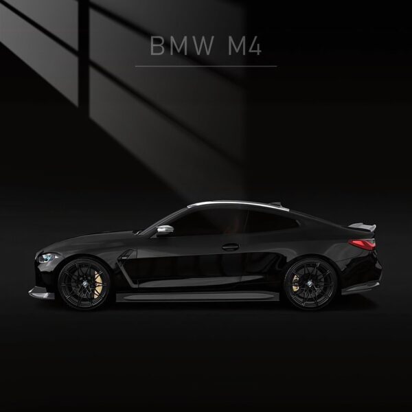 Bmw M4 Side Profile Black