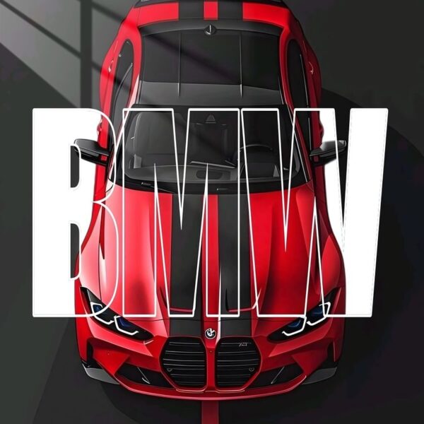 Bmw M4 Top Down Red