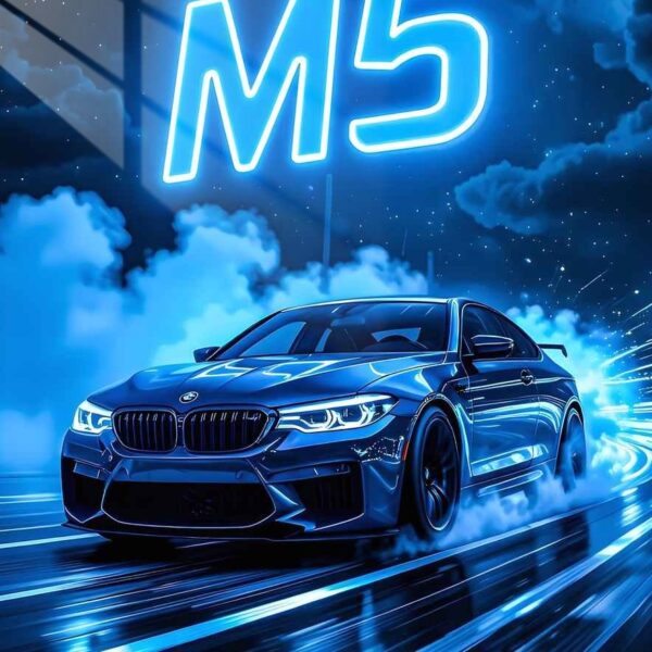Bmw M5 Neon Night Dark Blue
