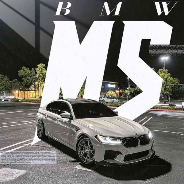 Bmw M5 Night Parking Silver