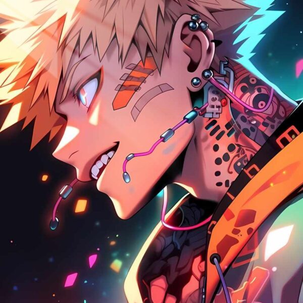 Bakugo Cyberpunk Neon