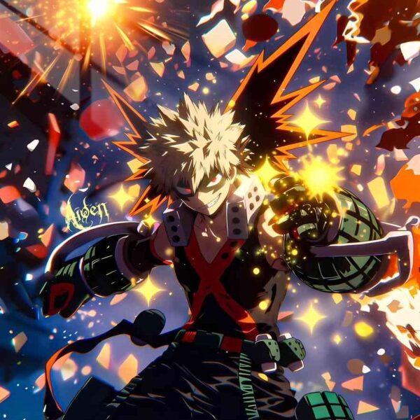 Bakugo Explosion Bomb Orange