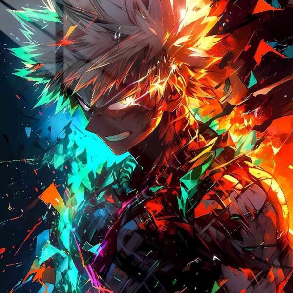 Bakugo Explosion Red, Teal