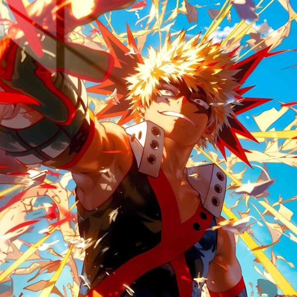Bakugo Explosion Red & Yellow