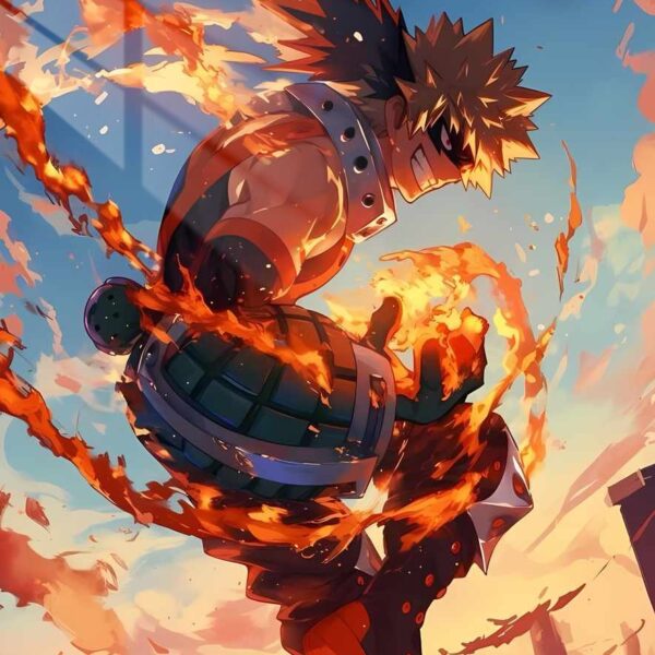 Bakugo Sky Explosion Orange