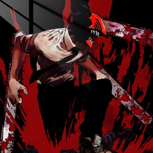 Chainsaw Devil Bloodbath Red