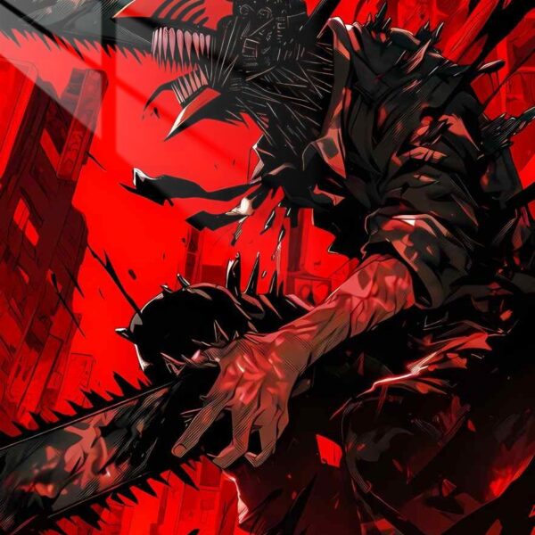 Chainsaw Devil Bloody Red