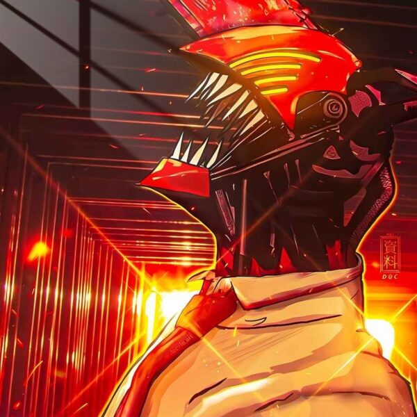 Chainsaw Devil Fire Red