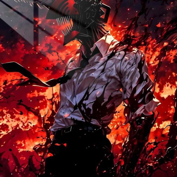 Chainsaw Devil Hellfire Red