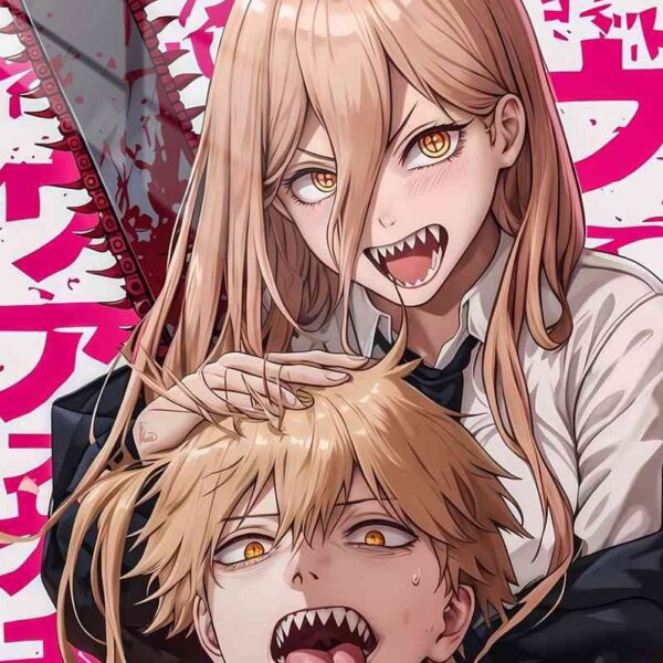 Chainsaw Devilish Duo Blood Spatter Red