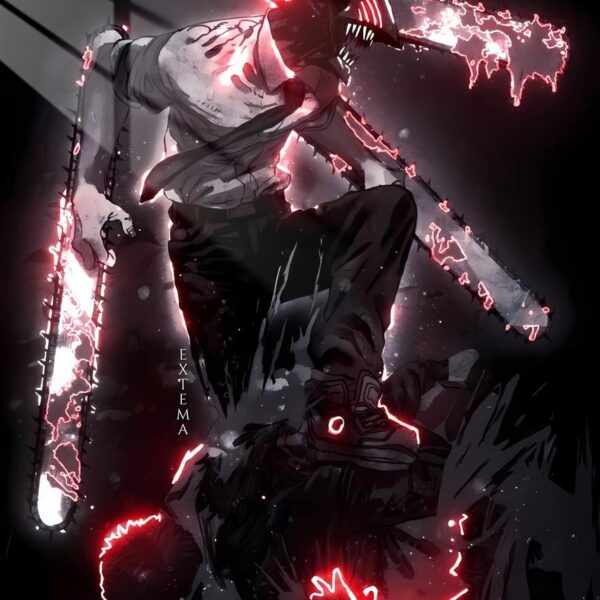 Chainsaw Man Bloody Chainsaw Red