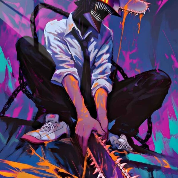 Chainsaw Man Chainsaw Mayhem Purple, Orange