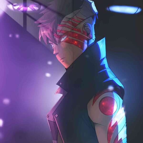 Crimson Mark Cyberpunk Purple Blue