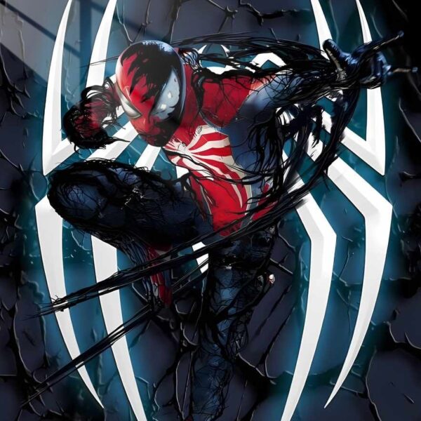 Crimson Spider Symbiote Surge Teal & Red