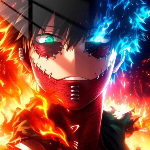 Dabi Inferno & Aquamarine Red & Blue