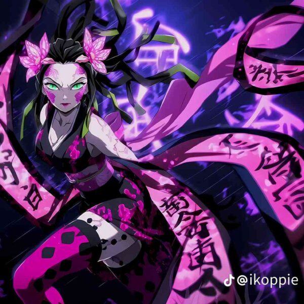 Demon Slayer Purple Haze Pink & Purple