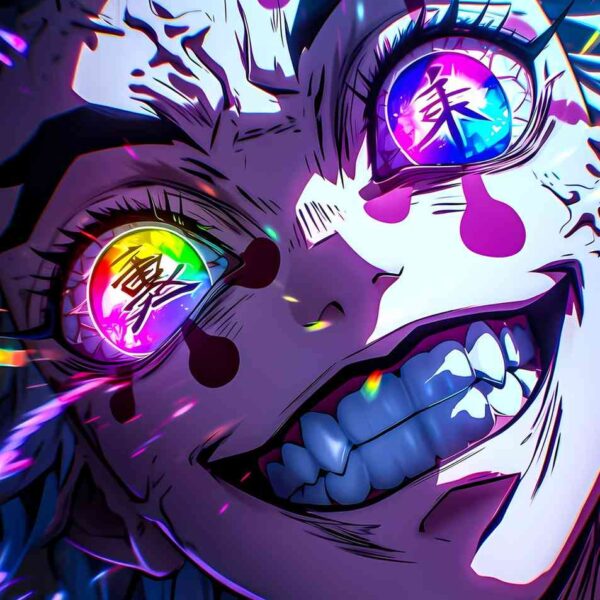 Demon Slayer Rainbow Eyes Purple