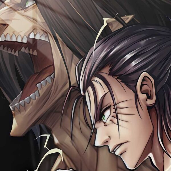 Eren & Attack Titan Rage Brown