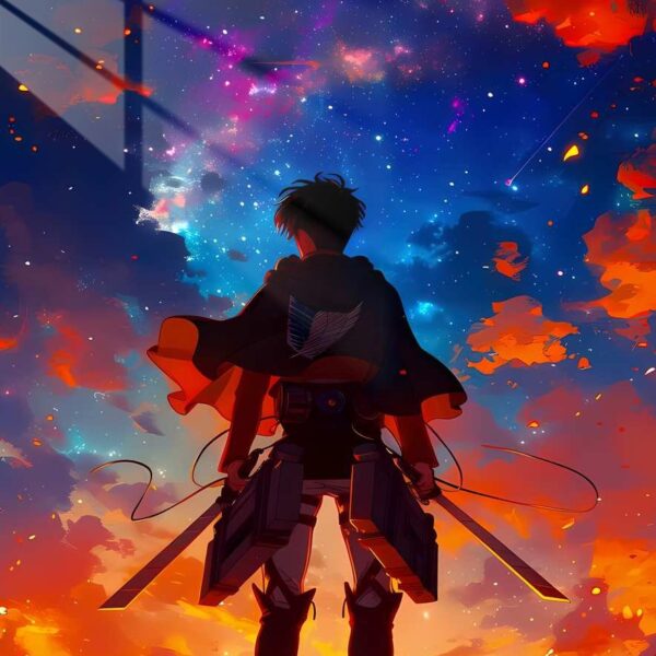 Eren Cosmic Sunset Orange & Blue