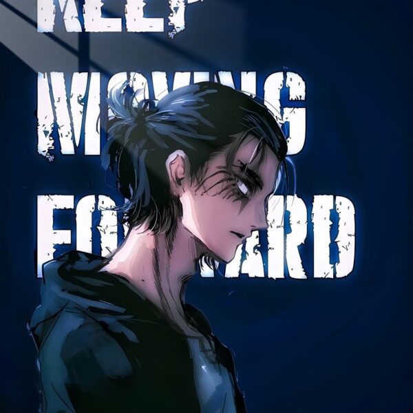 Eren Determined Gaze Blue
