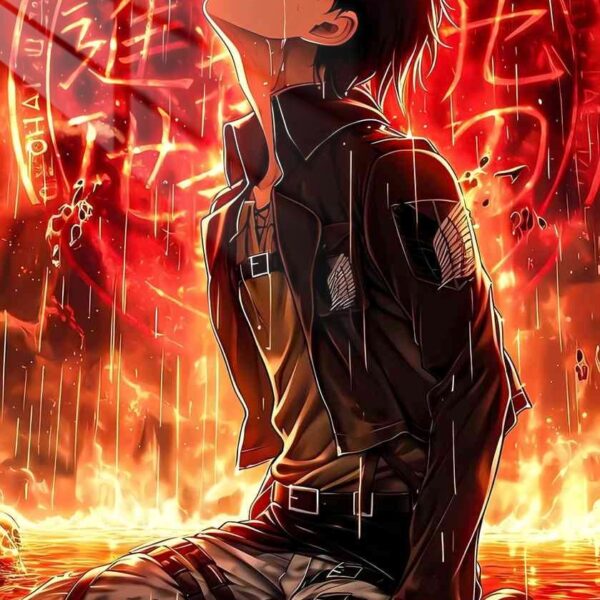 Eren Fire Rain Red