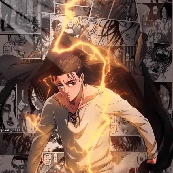 Eren Yeager Manga Panels Orange