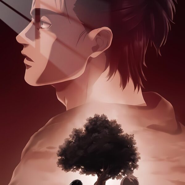 Eren'S Reverie Tree Silhouette Reddish Brown