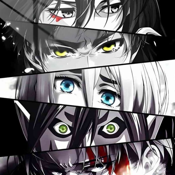 Eyes Of Titans Monochrome Grey