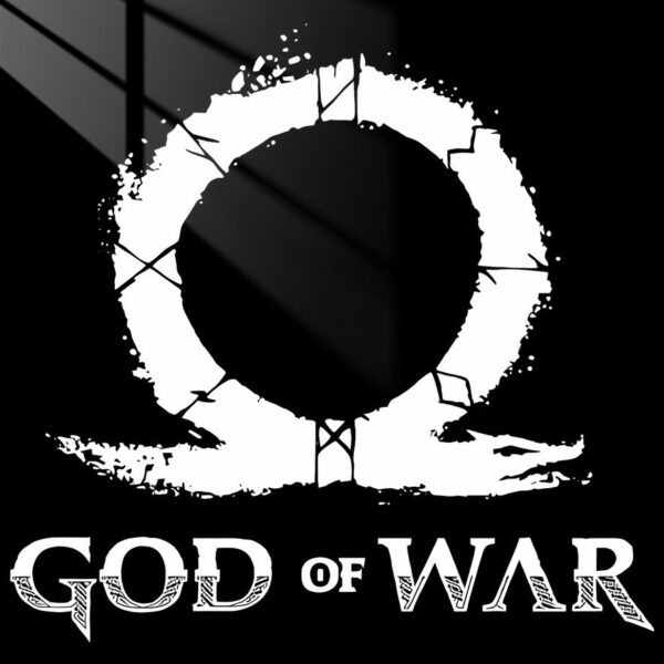 God Of War Logo Grunge Style White