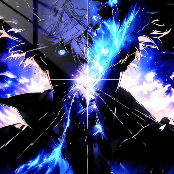 Gojo Blue Flames Blue