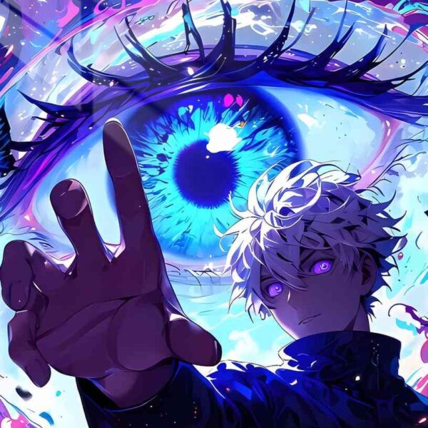 Gojo Cosmic Eye Blue Purple