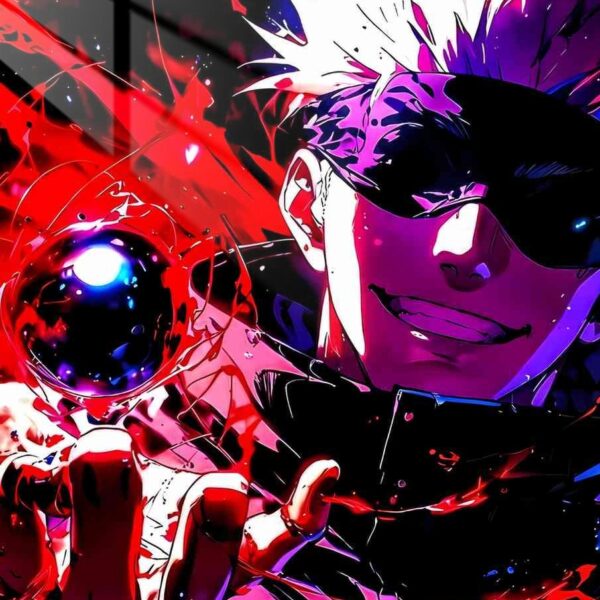 Gojo Cursed Energy Red, Purple