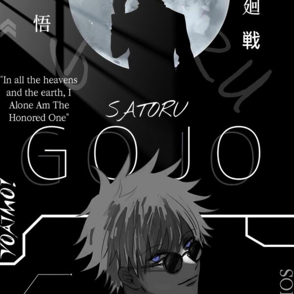 Gojo Silhouette Moon Gray