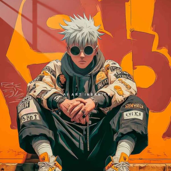 Gojo Streetwear Graffiti Orange