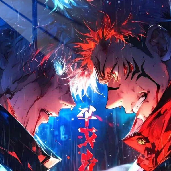 Gojo Vs Sukuna Clash Red & Blue