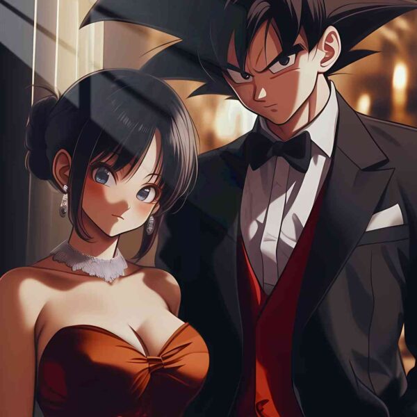 Goku And Chichi In Business Party