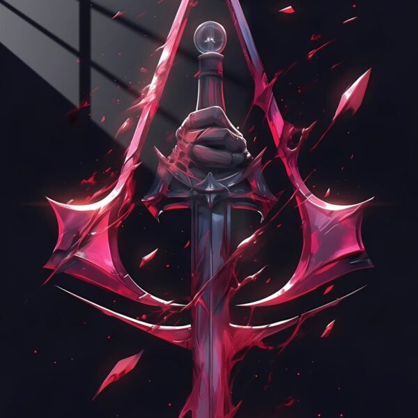 Hidden Hand Crimson Flow Red